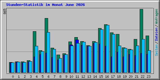 Stunden-Statistik im Monat June 2026